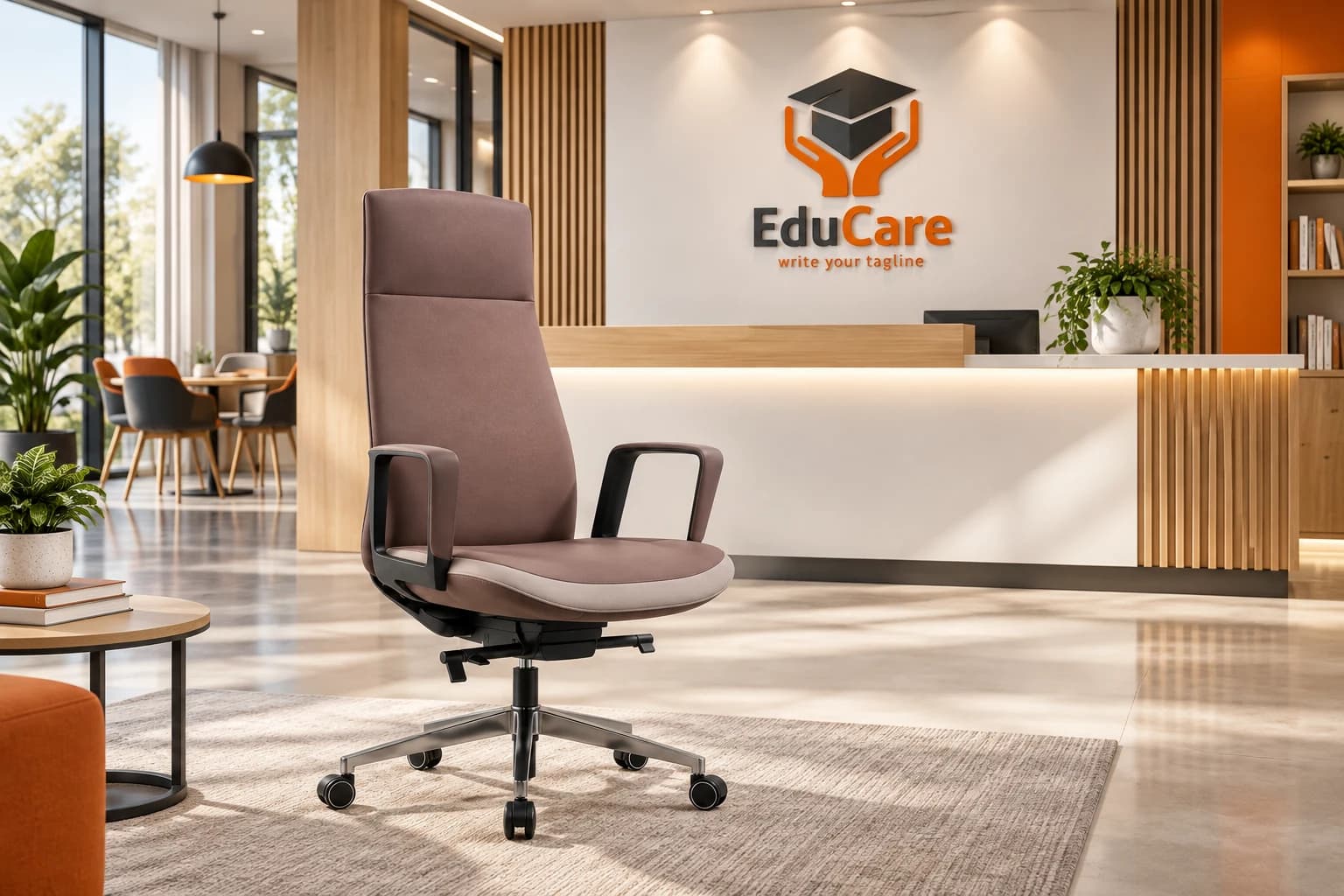 Fordel executive chair in an EduCare reception concept
